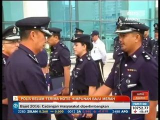 Polis belum terima notis Himpunan Baju Merah