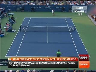 Rafael Nadal berhempas pulas sebelum layak ke pusingan ke-2