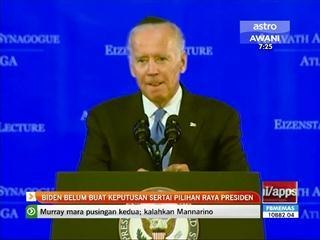 Joe Biden belum buat keputusan sertai pilihan raya presiden