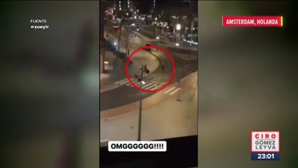 Sujeto armado siembra caos en tienda de Apple en Ámsterdam