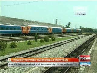 KTMB sektor pantai timur kembali beroperasi