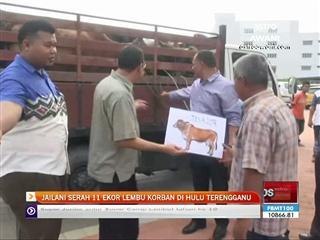 Jailani serah 11 ekor lembu korban di Hulu Terengganu