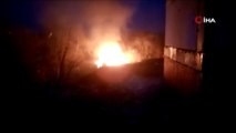 Edirne’de alev alev yanan baraka küle döndü