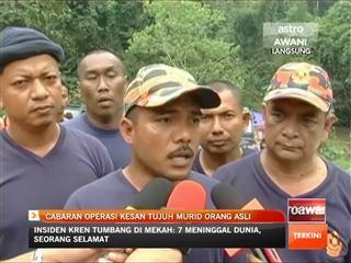 Cabaran operasi kesan tujuh murid orang asli