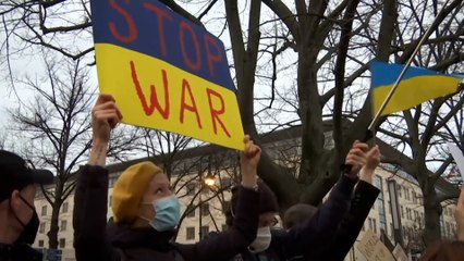 Russia’s moves on Ukraine spark protests across Europe