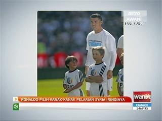 Ronaldo pilih kanak-kanak pelarian Syria iringinya
