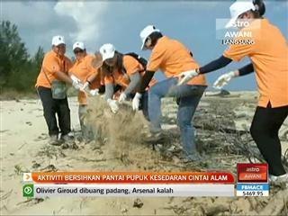 Aktiviti bersihkan pantai pupuk kesedaran cintai alam