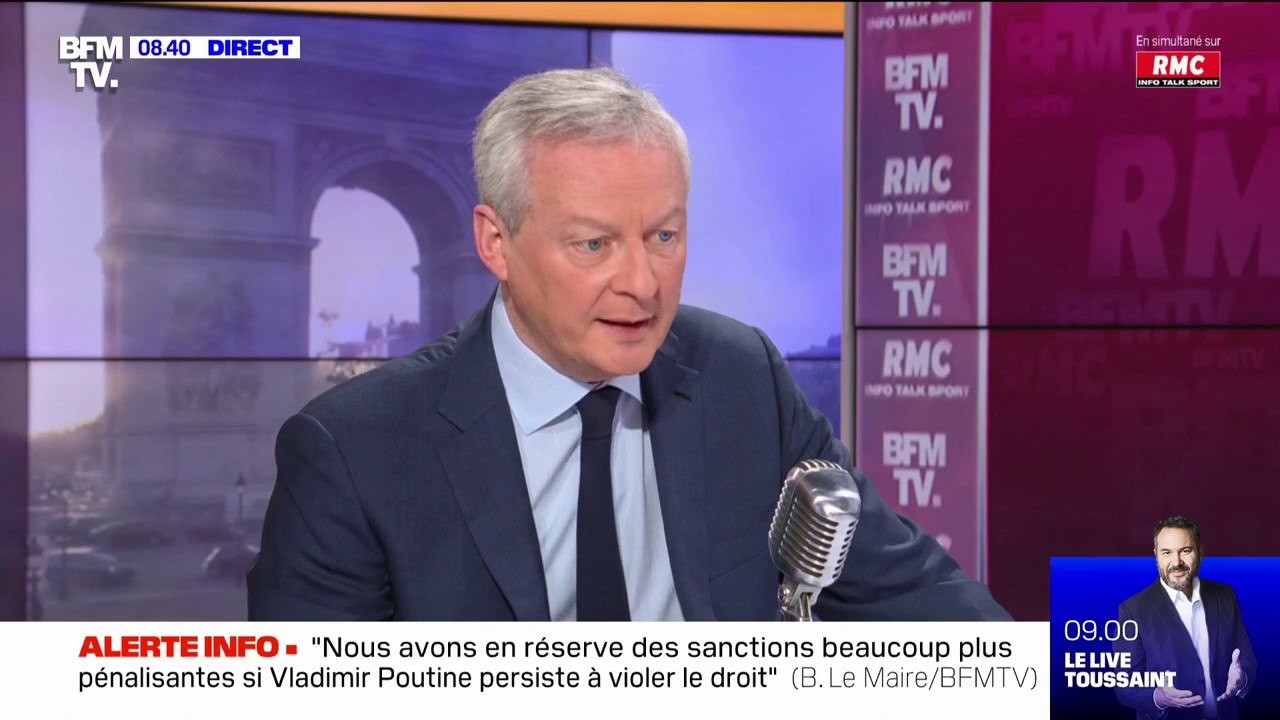Russie: Bruno Le Maire salue "une décision courageuse" de l'Allemagne après la suspension du gazoduc Nord Stream 2