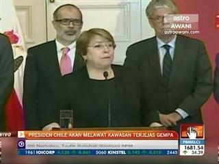 Presiden Chile akan melawat kawasan terjejas gempa