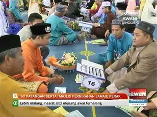 Pasangan pengantin sertai Majlis Pernikahan Jamaie Perak