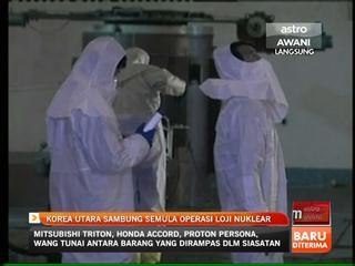 Korea Utara sambung semula operasi loji nuklear