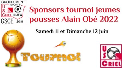 Vidéo sponsors tournoi Alain Obé 2022