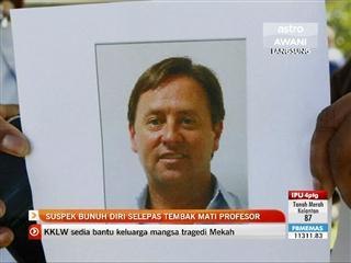 Suspek bunuh diri selepas tembak mati profesor