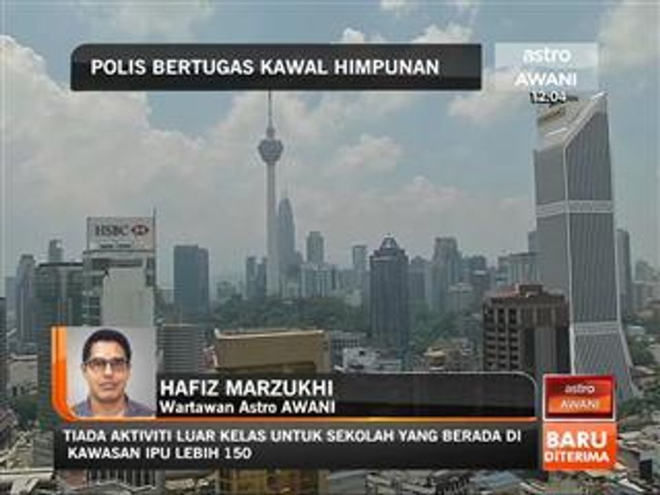 Polis bertugas kawal perhimpunan