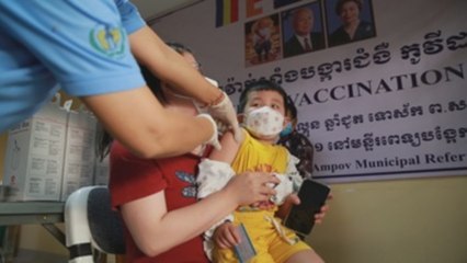 Camboya inicia la vacunación contra la covid-19 de niños de entre 3 y 5 años