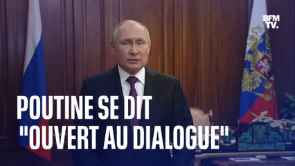 "Notre pays est toujours ouvert à un dialogue direct et honnête"  Le discours de Vladimir Poutine à la télévision russe