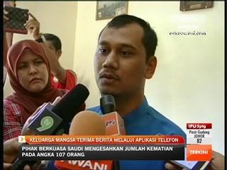 Kren tumbang: keluarga mangsa terima berita melalui aplikasi telefon