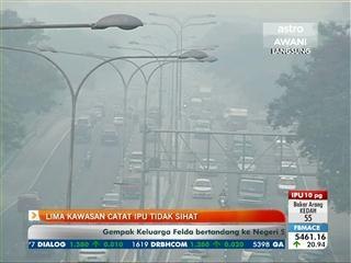 Lima kawasan catat IPU tidak sihat