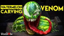 'Italian Fruit Sculptor Carves VENOM into a Watermelon'