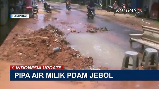Sudah Sempat Diperbaiki, Pipa Air Milik PDAM Kembali Bocor dan Semburkan Air Setinggi 4 Meter!