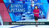 Detik-detik Pipa PDAM Way Pasang Pagelaran Utara Jebol dan Bocor, Sembur Air 4 Meter ke Atas!