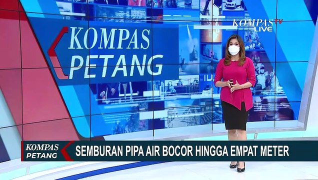 Detik-detik Pipa PDAM Way Pasang Pagelaran Utara Jebol dan Bocor, Sembur Air 4 Meter ke Atas!