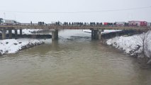 Drone - Karasu Nehri'ne düşen lise öğrencisini arama çalışması devam ediyor