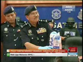 Polis tumpas sindiket membuat senjata api dan dadah