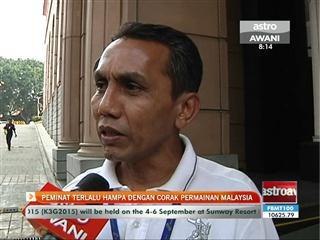 Peminat terlalu hampa dengan corak permainan Harimau Malaya