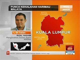 Punca kekalahan Harimau Malaya