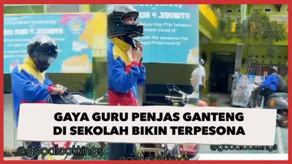 Gaya Guru Penjas Ganteng di Sekolah Bikin Terpesona, Netizen: Kece Banget