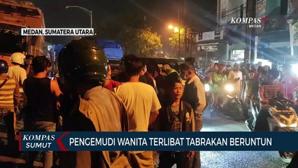 Tabrakan Beruntun Terjadi di Medan, Diduga Ada Pengemudi Panik Usai Tabrak Lari