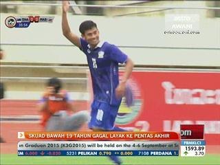 Skuad bawah 19 tahun gagal layak ke pentas akhir