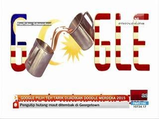 Google pilih teh tarik dijadikan doodle Merdeka 2015