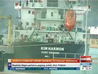 Suspek utama MT Orkim Harmony di tangkap Indonesia
