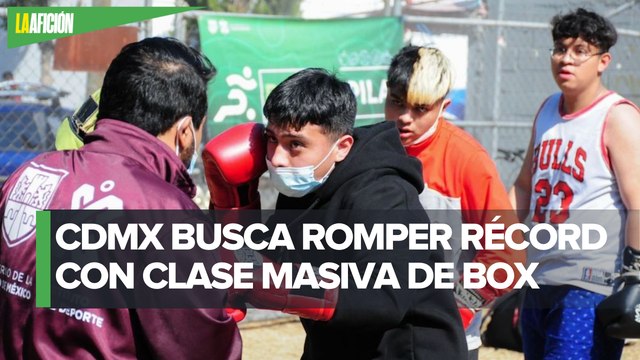 Clase de boxeo ‘chilanga’ busca romper un récord Guinness que pertenece a Rusia