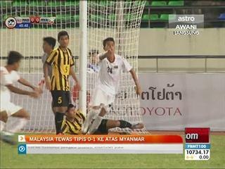 Malaysia tewas tipis 0-1 ke atas Myanmar