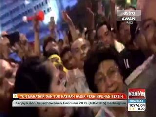Tun Mahathir dan Tun Hasmah hadir perhimpunan Bersih