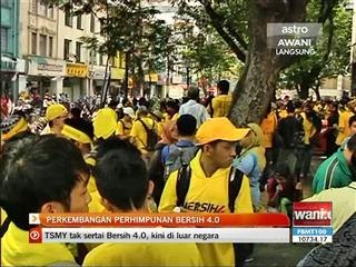 Perkembangan Perhimpunan Bersih 4.0 (Sabtu, 2:00 petang)