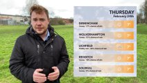 Daily weather report for Birmingham 23 February