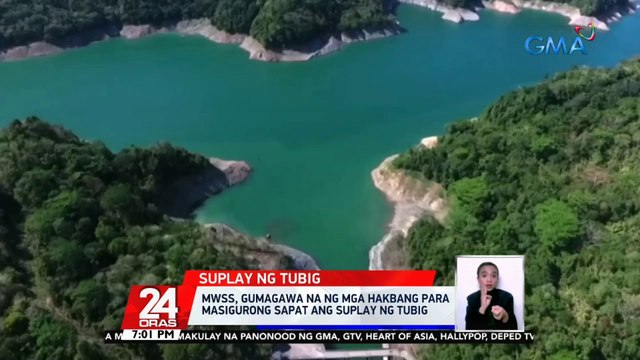 Lebel ng tubig sa Angat dam, bahagyang nadagdagan ng 0.42 meters dahil sa pag-ulan | 24 Oras