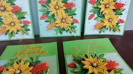 Creative Paper Quilling Greeting cards