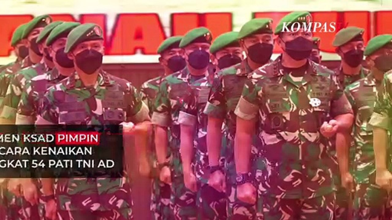 KSAD Dudung Pimpin Upacara Korps Kenaikan Pangkat 54 Pati TNI AD, ada Wakasad hingga Pangkostrad