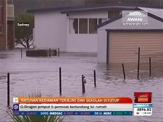 Ratusan kediaman terjejas dan sekolah ditutup