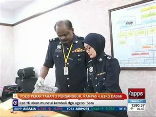 Polis Perak tahan 3 penganggur, rampas 4.63kg dadah