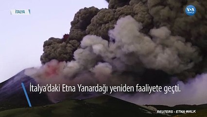 Etna Yanardağı Bir Kez Daha Faaliyette