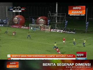 Benfica gagal raih kemenangan keempat berturut-turut