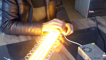 Bir litrelik benzinle bir aylık tüp ihtiyacını karşılıyor