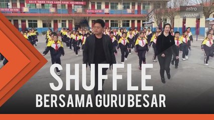 Menari 'shuffle' bersama guru besar