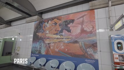 Horizon Forbidden West s'offre une expo dans le métro parisien